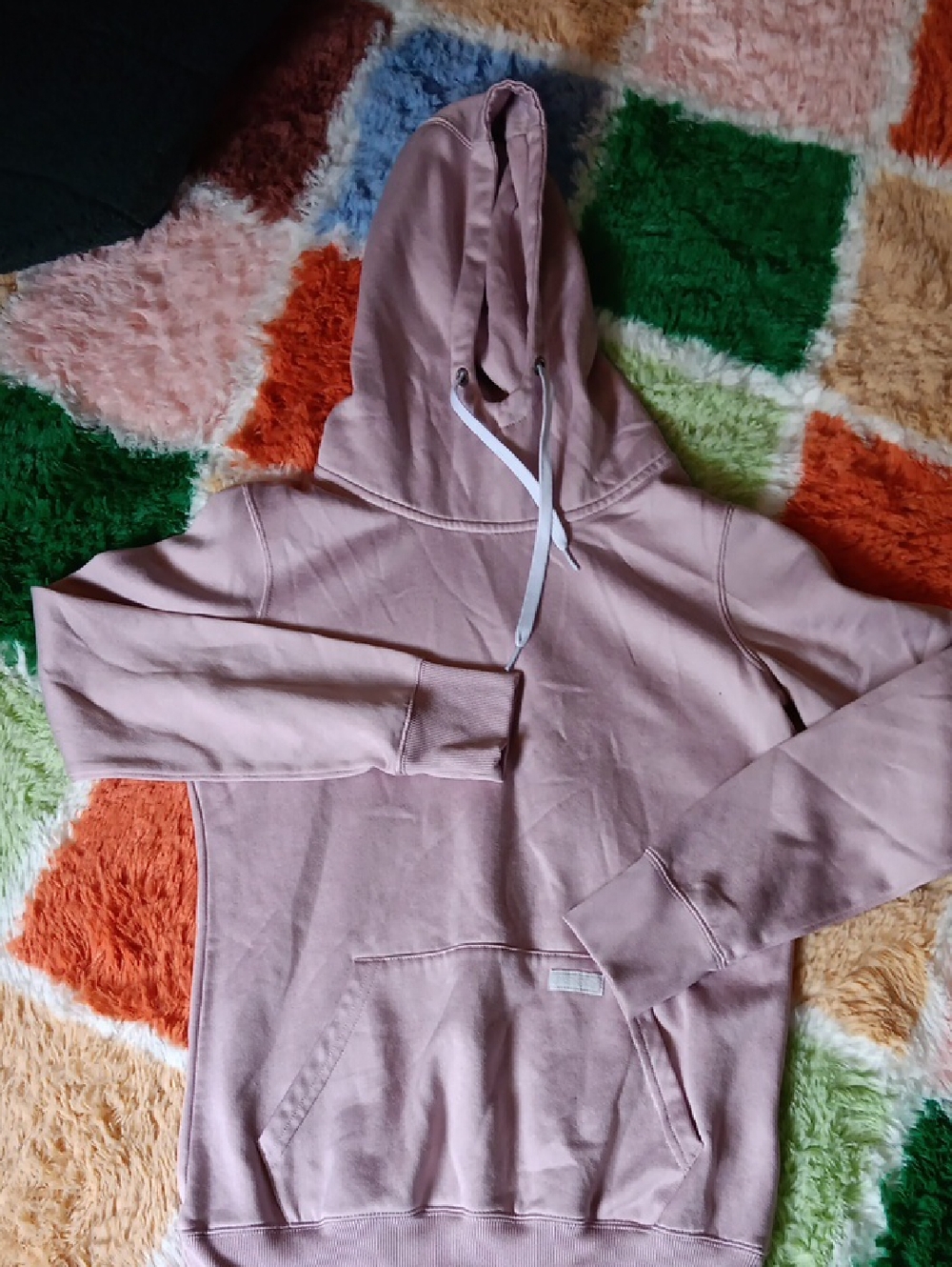 Volcom Dusty Pink Hoodie Front Pouch Pocket